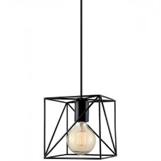 Φωτιστικό Κρεμαστό Μονόφωτο E27 230V Μαύρο 955TERI1/BL